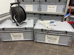 Kiste Kabeltrommeln Und Verlaengerungen